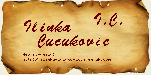 Ilinka Čučuković vizit kartica